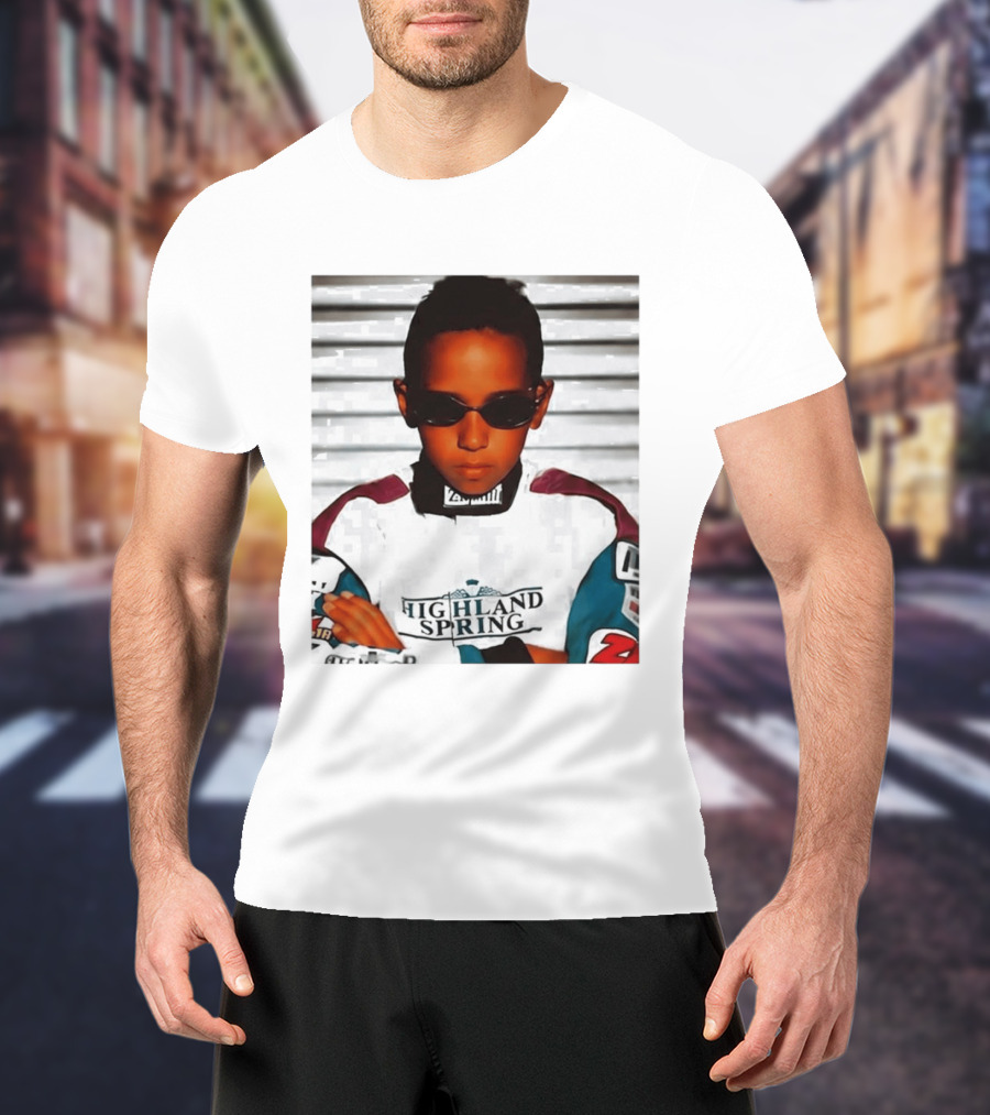 Lewis Hamilton Highland Spring Racing Attire Youthful Champion T-Shirt