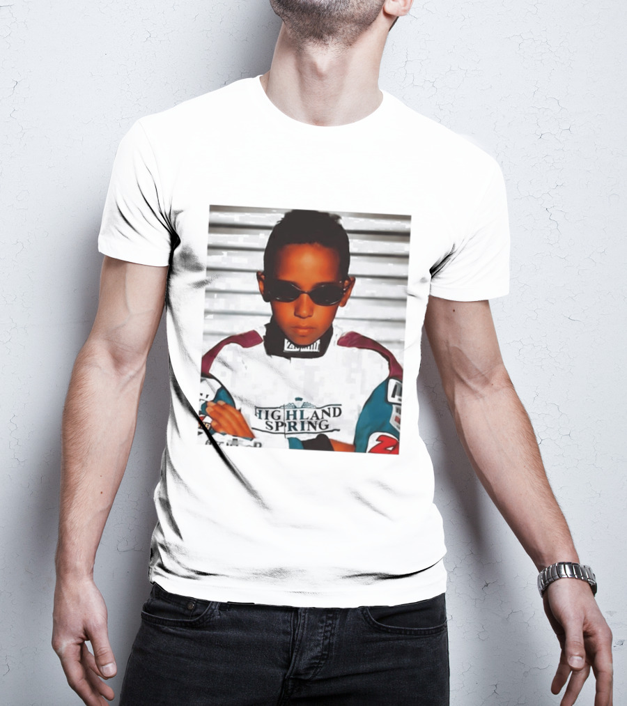 Lewis Hamilton Highland Spring Racing Attire Youthful Champion T-Shirt