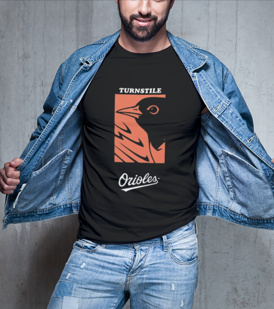 Baltimore Orioles Turnstile 2026 These Birds Not Meant To Fly Alone Two Sided T-Shirt