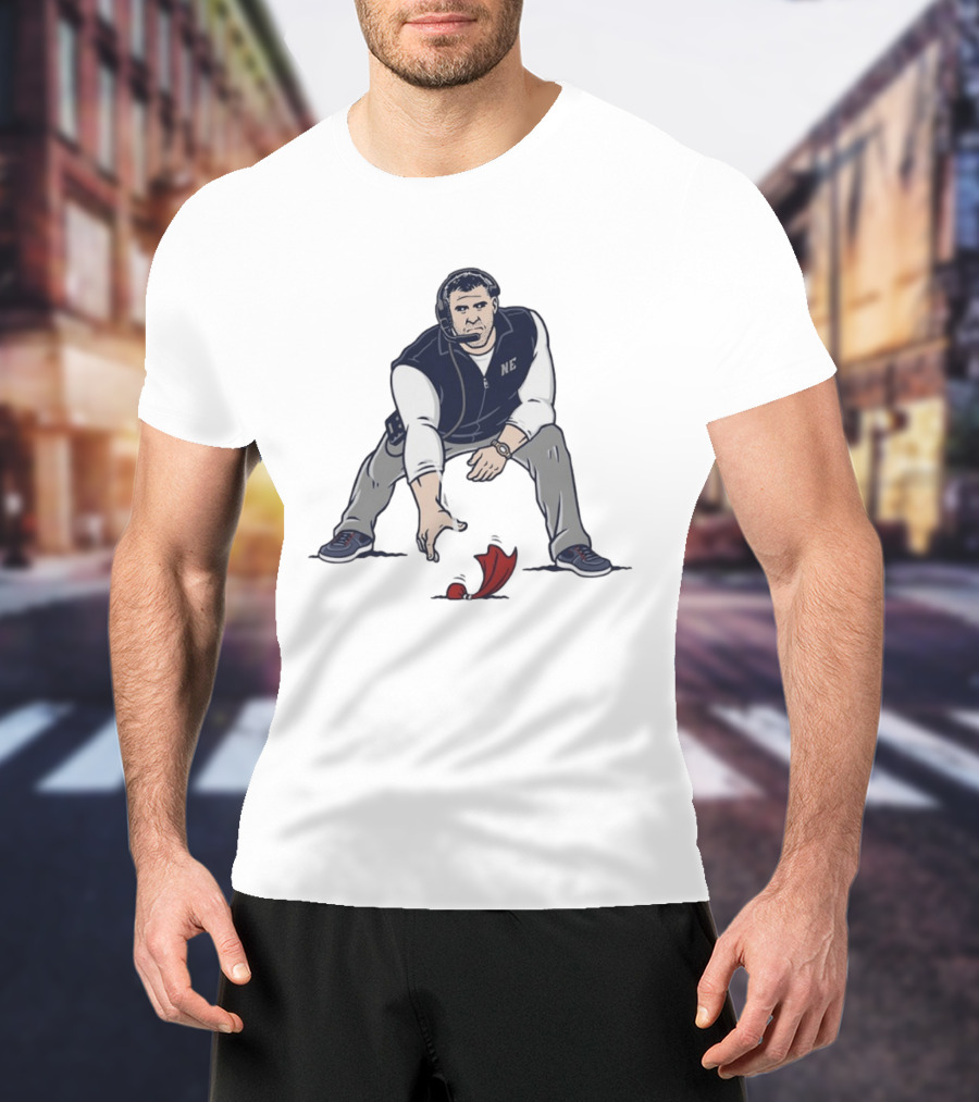 Mike Vrabel NE Three Point Stance Coach T-Shirt