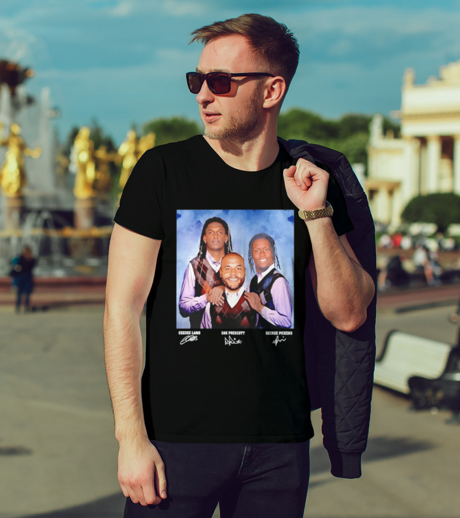 CeeDee Lamb Dak Prescott George Pickens Dallas Cowboys Pittsburgh Steelers Step Brothers T-Shirt