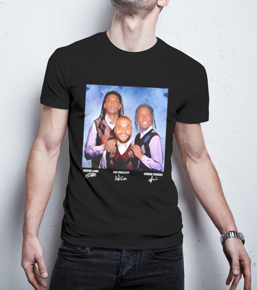CeeDee Lamb Dak Prescott George Pickens Dallas Cowboys Pittsburgh Steelers Step Brothers T-Shirt
