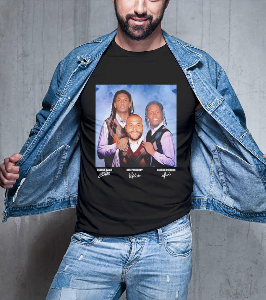 CeeDee Lamb Dak Prescott George Pickens Dallas Cowboys Pittsburgh Steelers Step Brothers T-Shirt