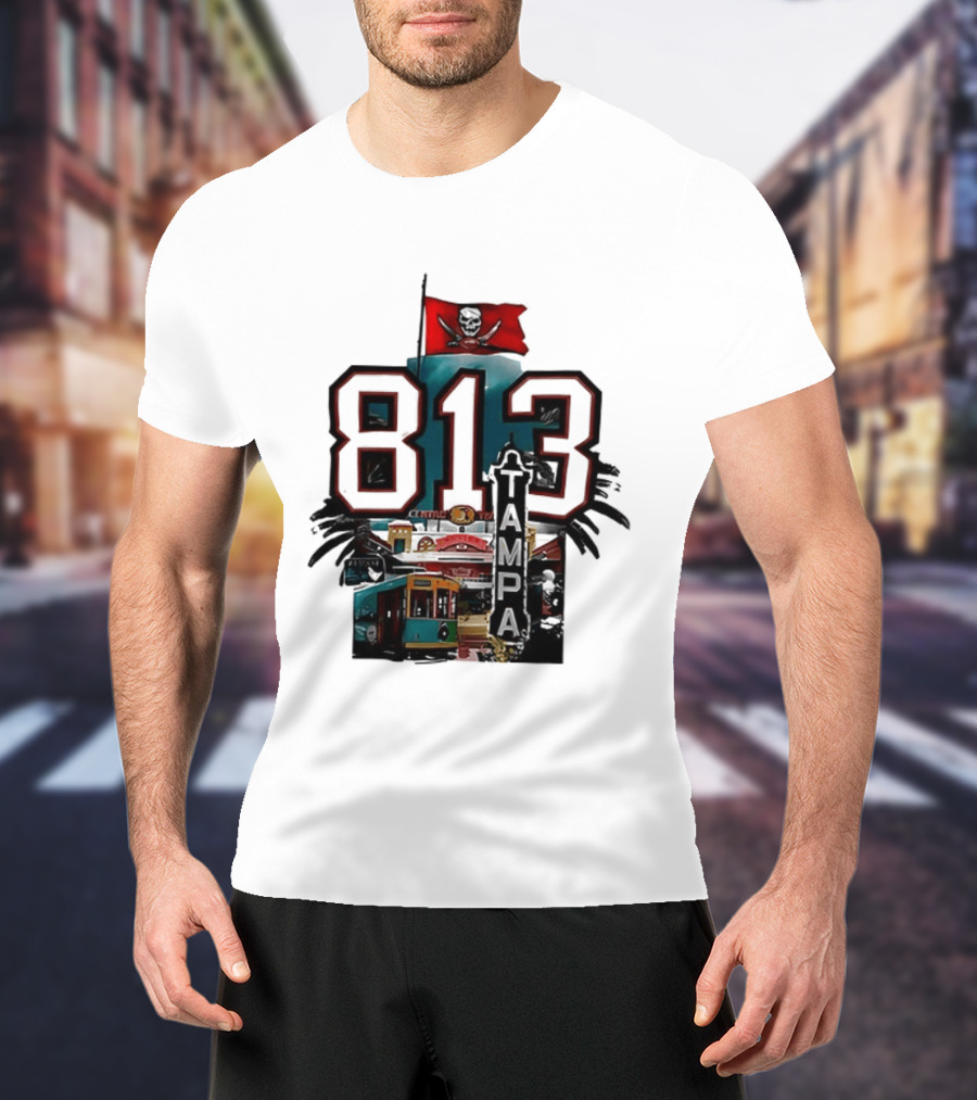 Tampa Bay Buccaneers 813 Day Raise The Flags Established 1976 Two Sided T-Shirt