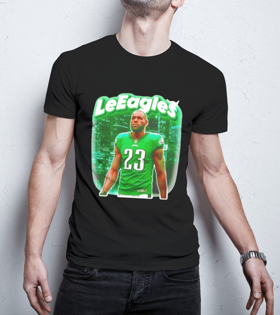 LeBron James LeEagles Philadelphia Eagles 23 Jersey T-Shirt