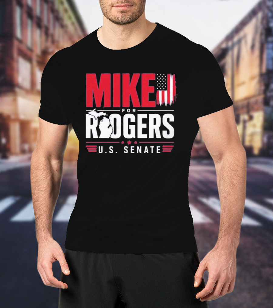 Mike Rogers U.S. Senate Campaign American Flag T-Shirt