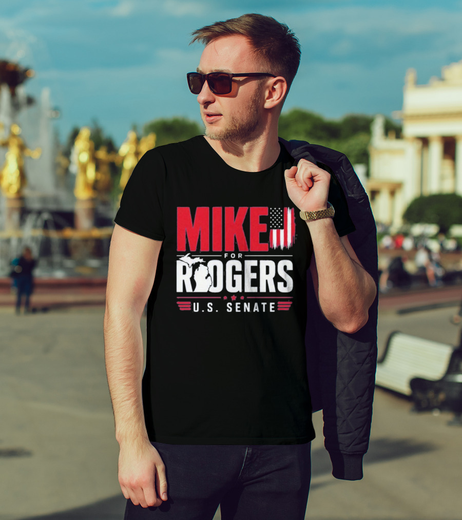 Mike Rogers U.S. Senate Campaign American Flag T-Shirt