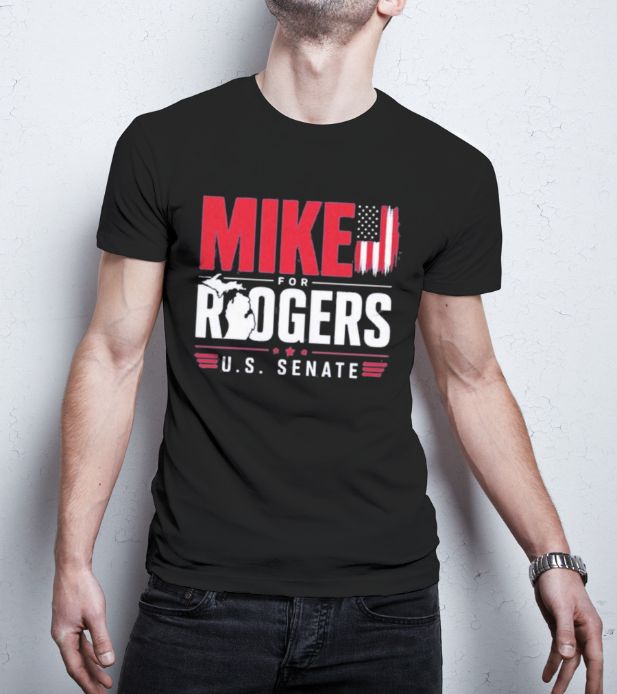 Mike Rogers U.S. Senate Campaign American Flag T-Shirt