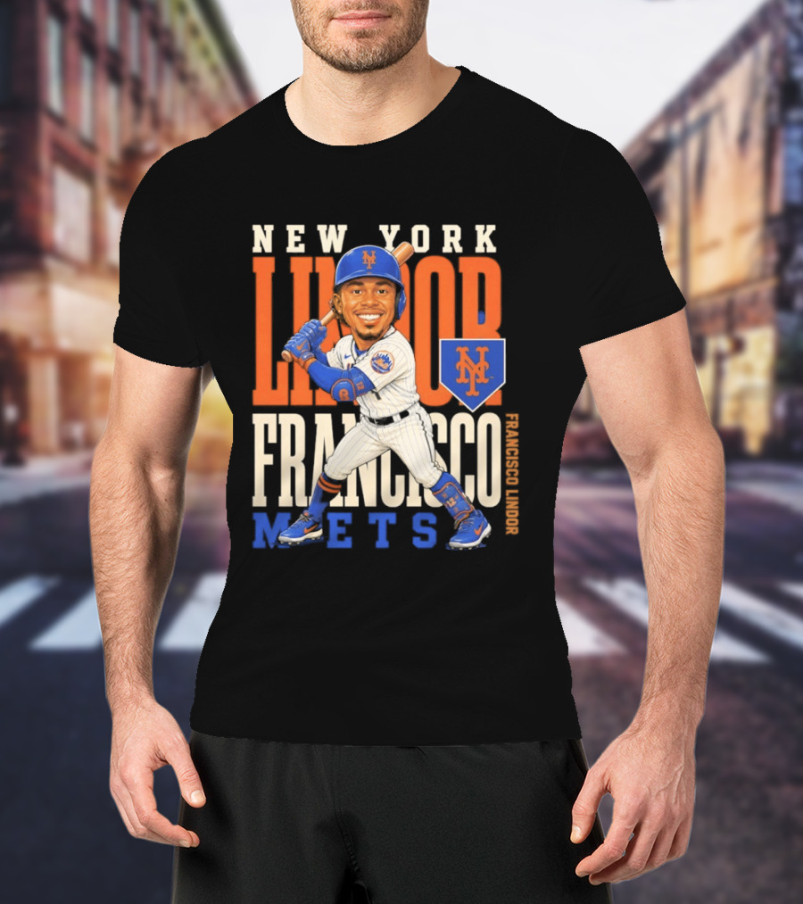 New York Mets Francisco Lindor Character 2026 MLB Season T-Shirt