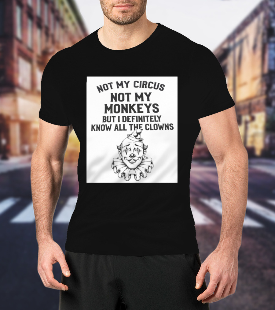 Not My Circus Not My Monkeys But I Definitely Know All The Clowns T-Shirt