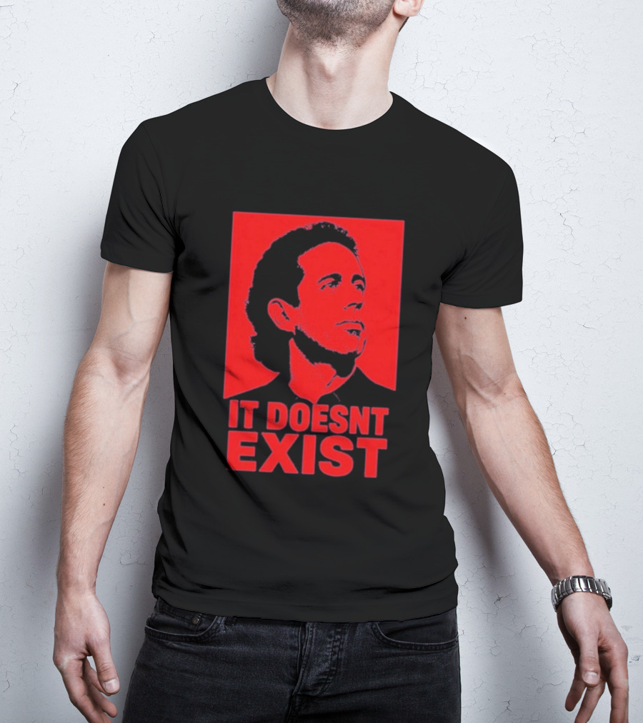 Jerry Seinfeld It Doesn't Exist Bold Red T-Shirt