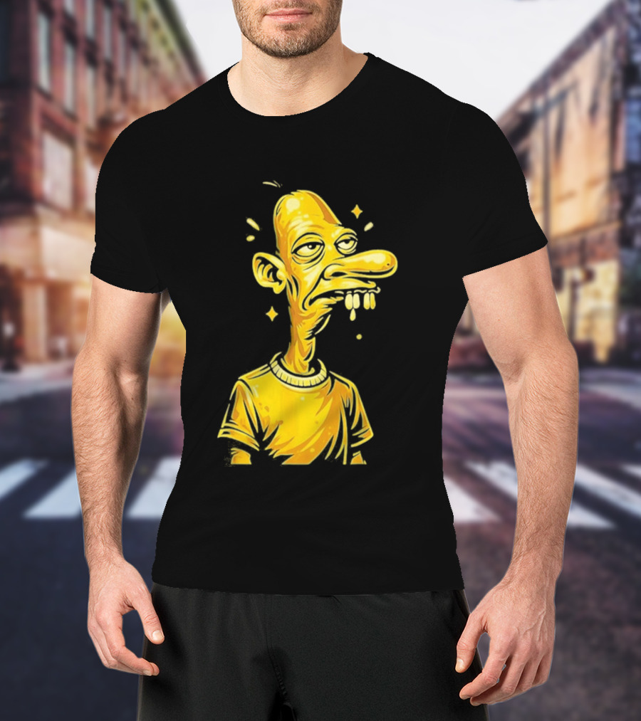 Neegy Manny Gold Statue Cartoon Character Original T-Shirt