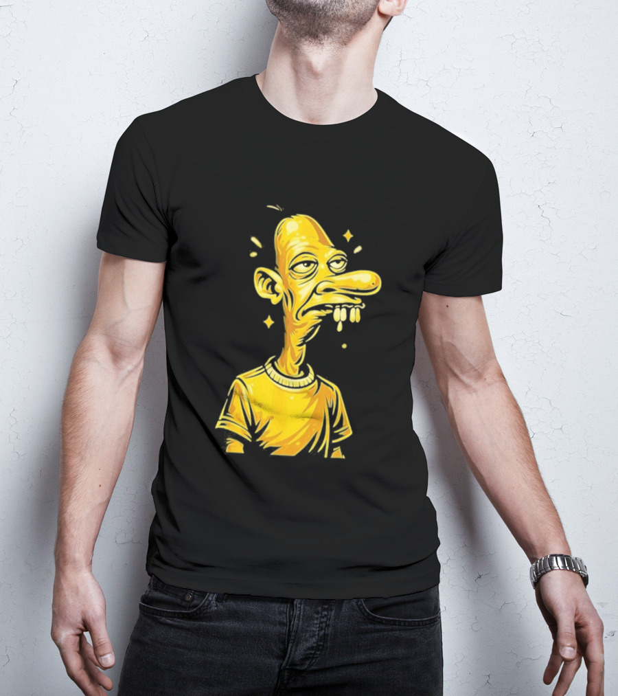 Neegy Manny Gold Statue Cartoon Character Original T-Shirt