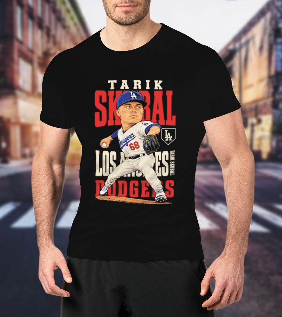 Tarik Skubal Los Angeles Dodgers 2026 MLB Season Dodgers 68 Caricature T-Shirt