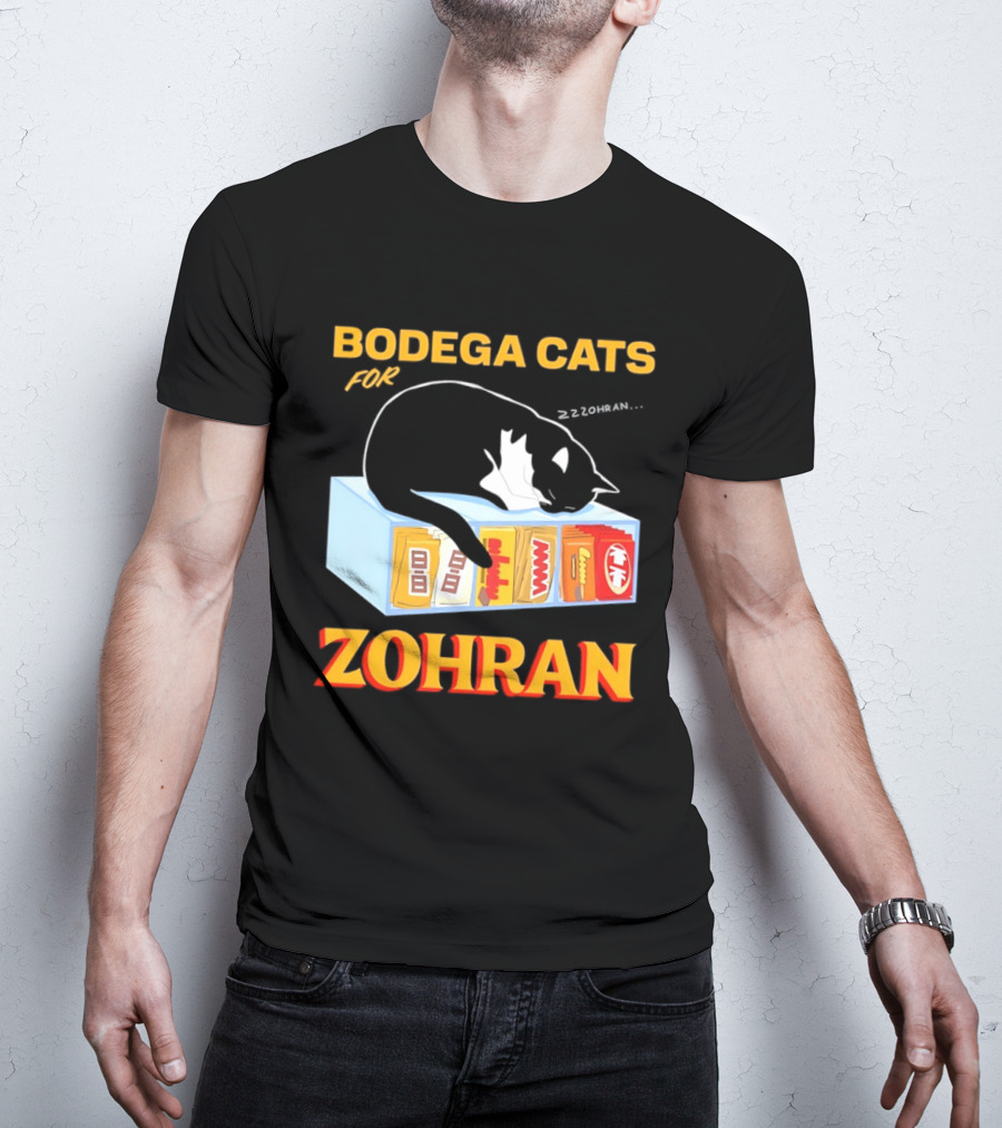 Bodega Cats For Zohran Cat Snack Kitty ZZZohran T-Shirt