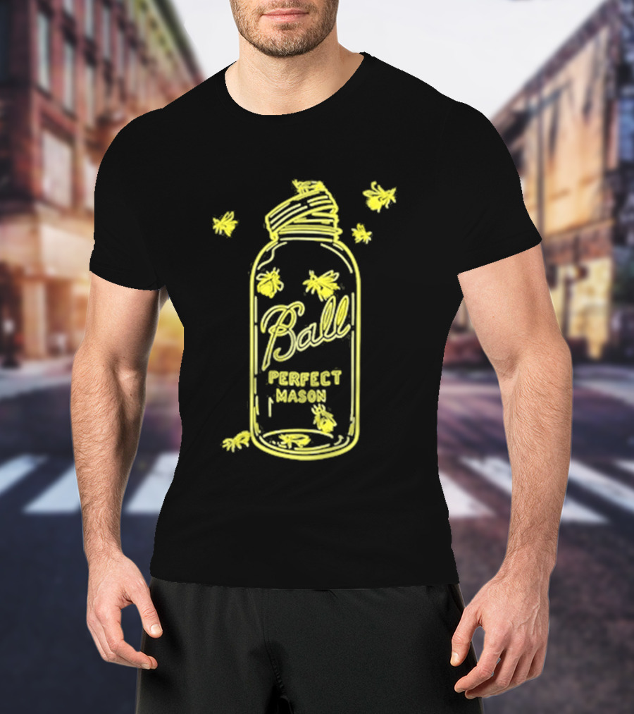 Ball Perfect Mason Jar Firefly Glow T-Shirt
