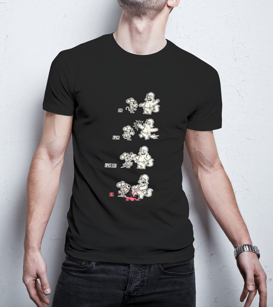 G PG PG 13 R Happy Tree Friends Cartoon Violence Sequence T-Shirt