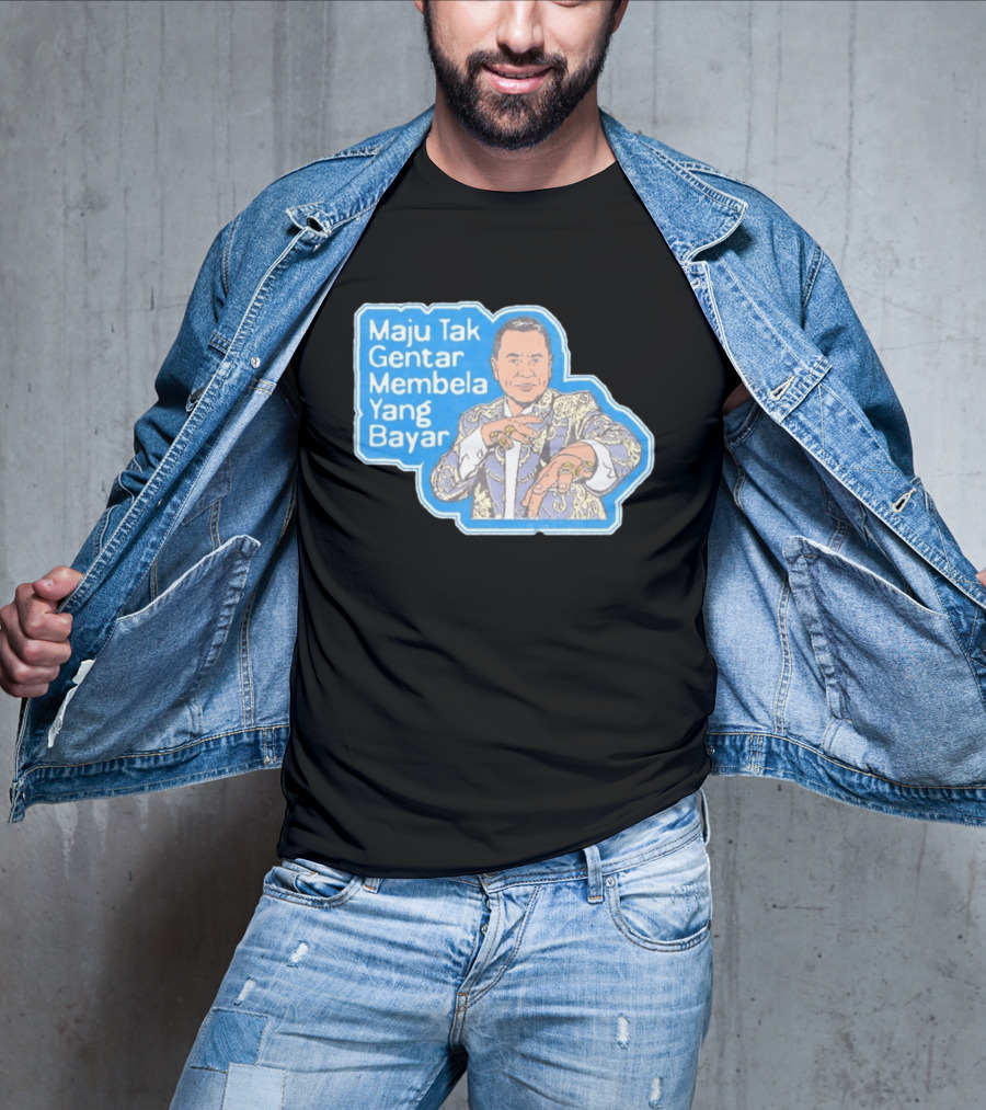 Maju Tak Gentar Membela Yang Bayar Indonesia Iconic Suit Pose T-Shirt