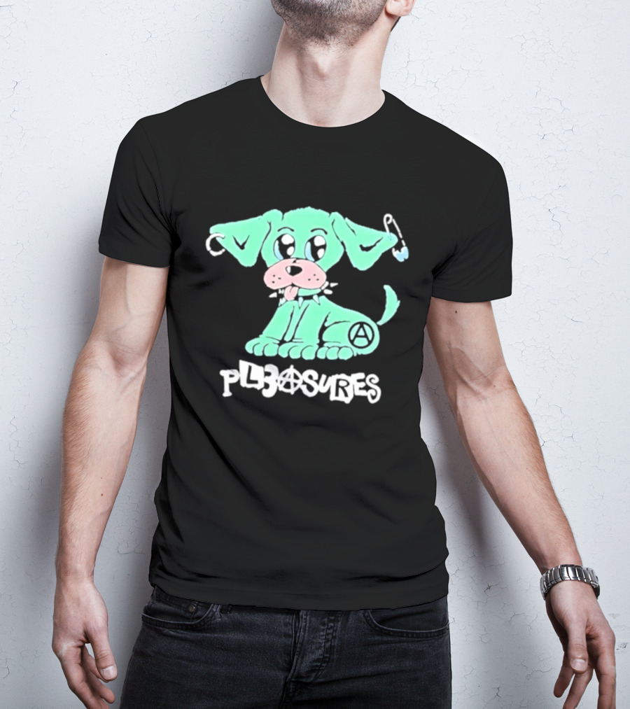 Pleasures Ruff Neon Dog Safety Pin T-Shirt