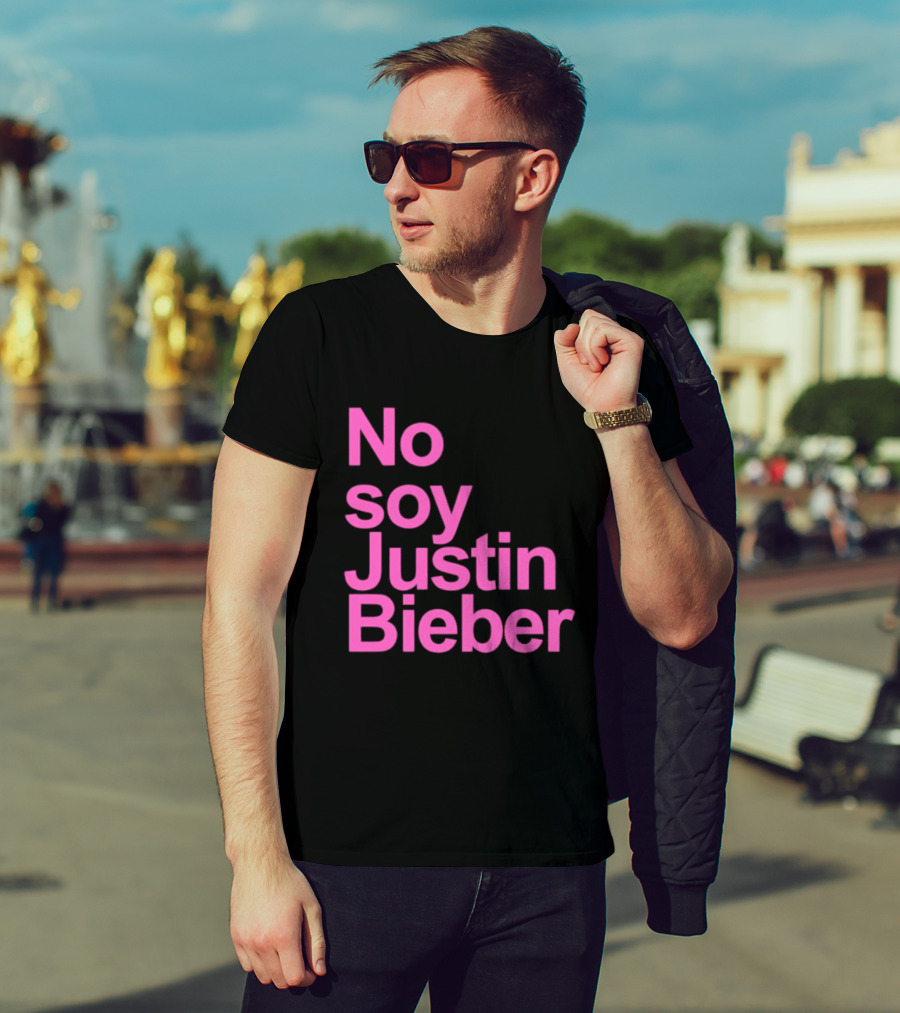 No Soy Justin Bieber Pop Music Celebrity Merchandise T-Shirt