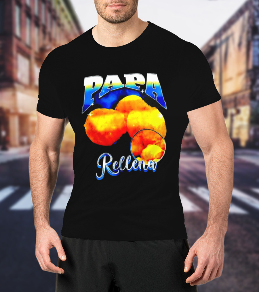 Papa Rellena Bold Text Potato Dish T-Shirt