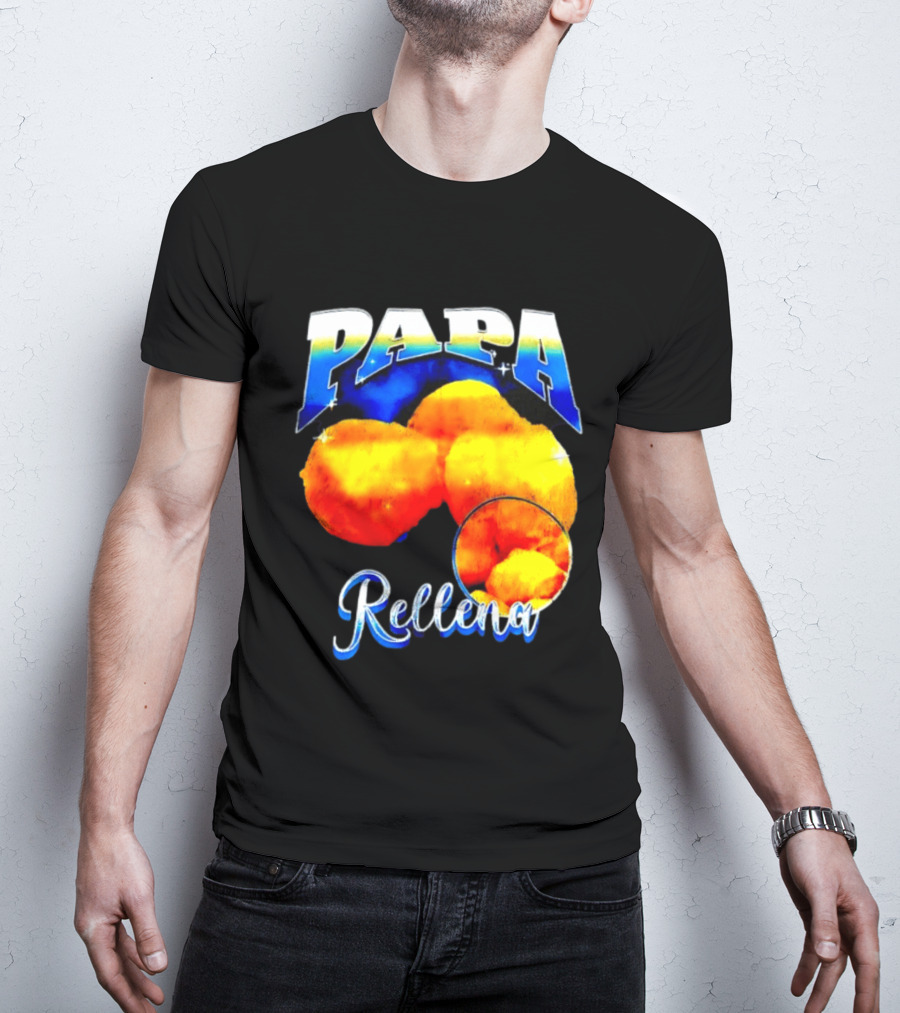 Papa Rellena Bold Text Potato Dish T-Shirt