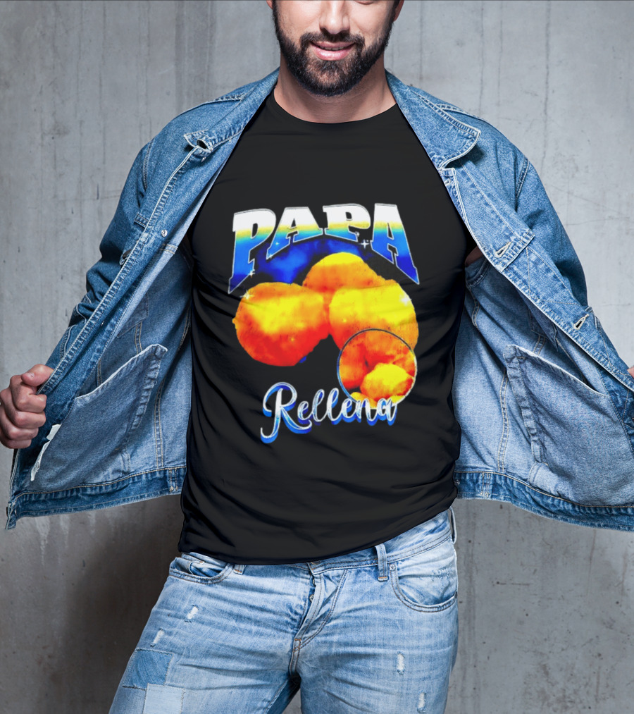 Papa Rellena Bold Text Potato Dish T-Shirt