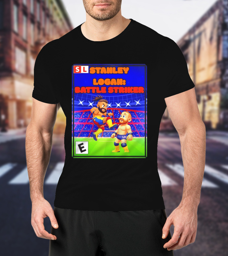 Stanley Logan Battle Striker Wrestling Game Cover T-Shirt