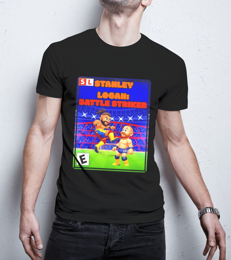Stanley Logan Battle Striker Wrestling Game Cover T-Shirt