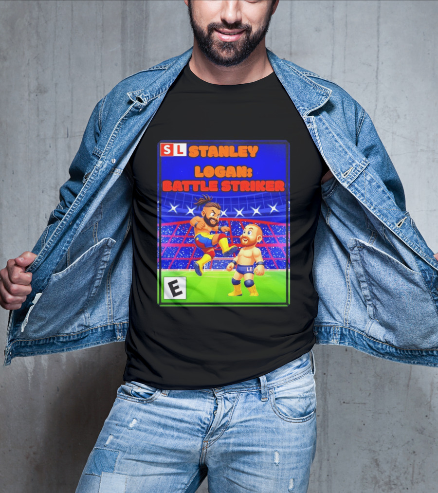 Stanley Logan Battle Striker Wrestling Game Cover T-Shirt
