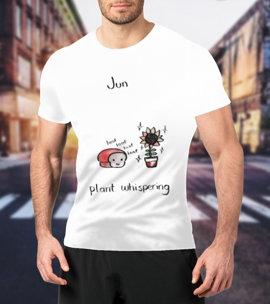 Jun Plant Whispering Bread Sunflower Loof Visual T-Shirt