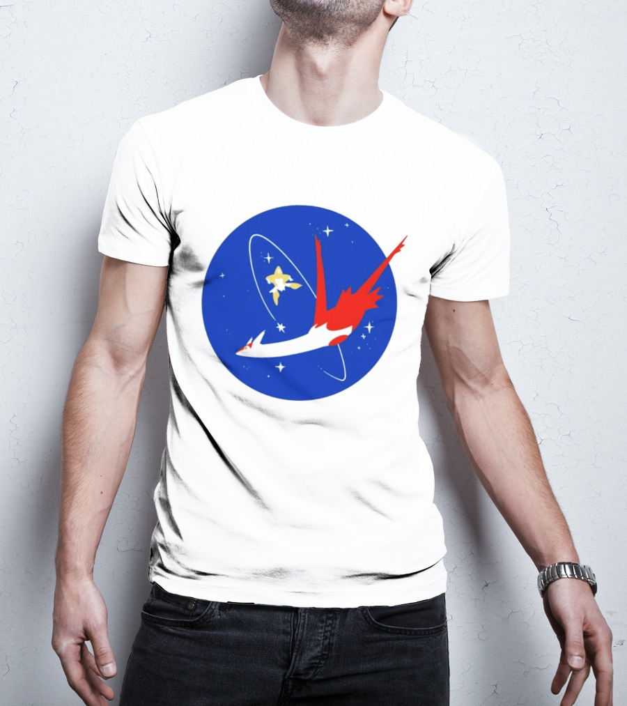 Latias Jirachi Cosmic Voyage In Space T-Shirt