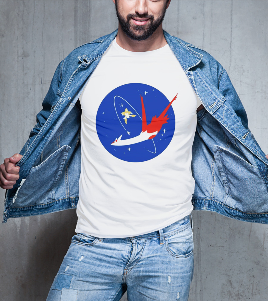 Latias Jirachi Cosmic Voyage In Space T-Shirt
