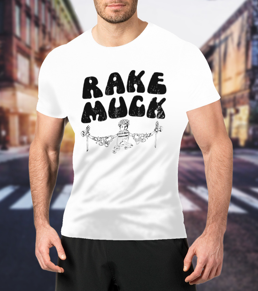 Rake Muck Mythology Pan Satyr Vintage Black And White T-Shirt