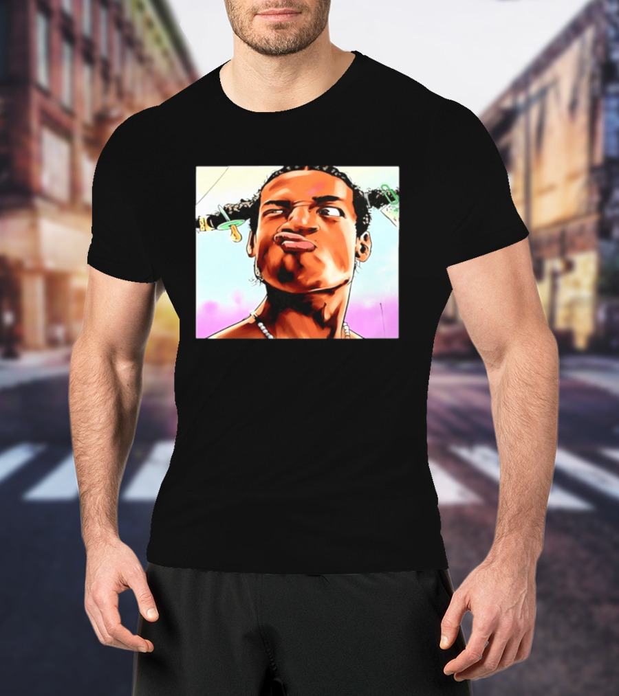 ASAP Rocky Hip Hop Rap Mob Pouty Face Meme T-Shirt