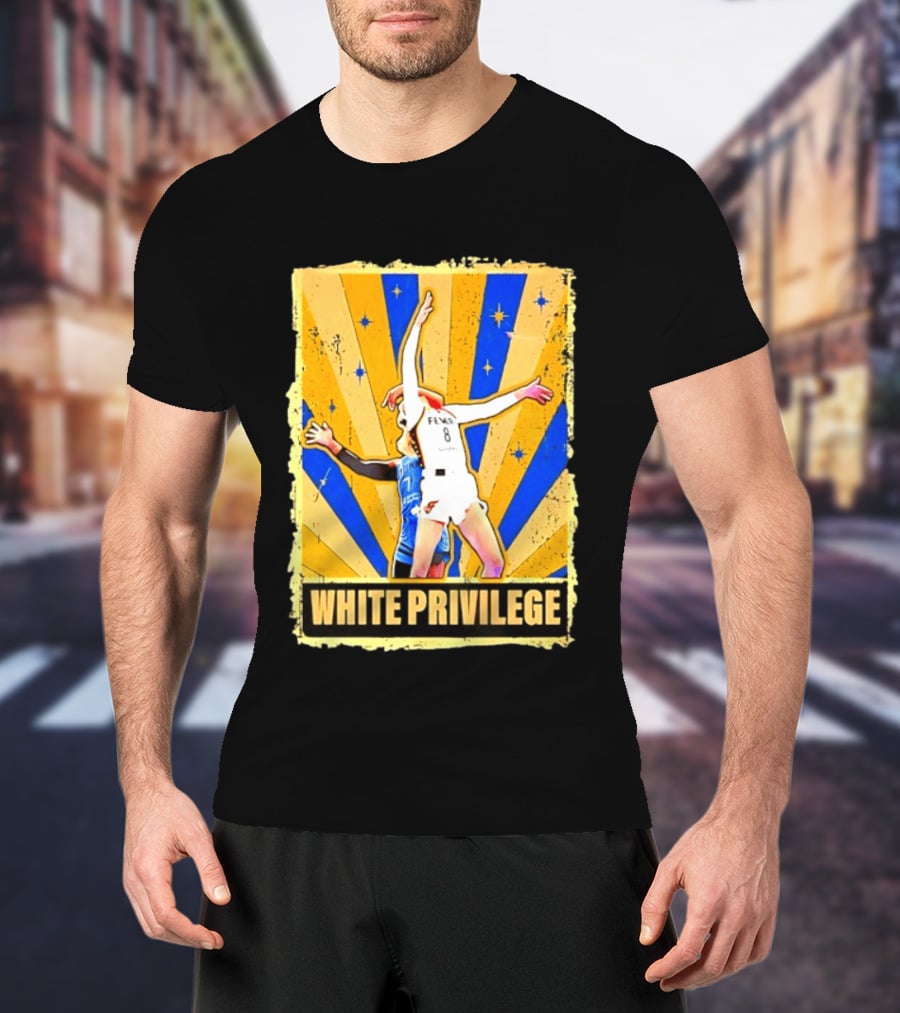 Caitlin Clark Indiana Fever WNBA White Privilege T-Shirt
