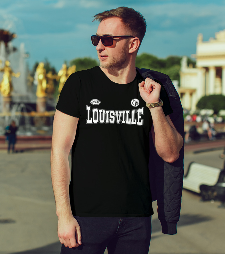 Louisville Cardinals 2026 For The Ville Football Two Sided T-Shirt