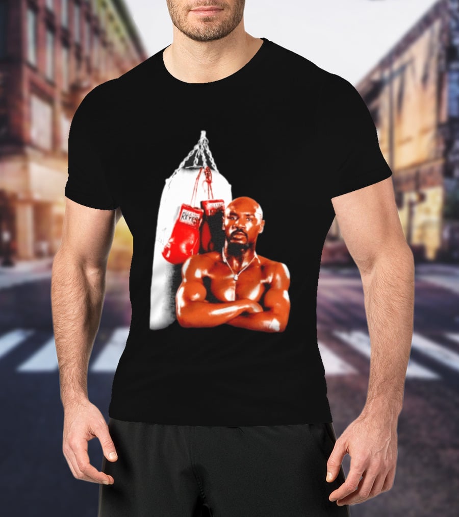 Marvelous Marvin Hagler With Cleto Reyes Boxing Gloves Iconic Champion T-Shirt