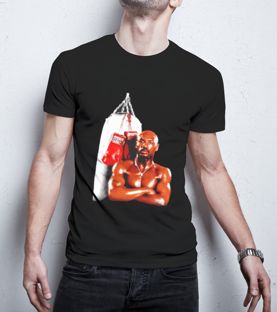 Marvelous Marvin Hagler With Cleto Reyes Boxing Gloves Iconic Champion T-Shirt