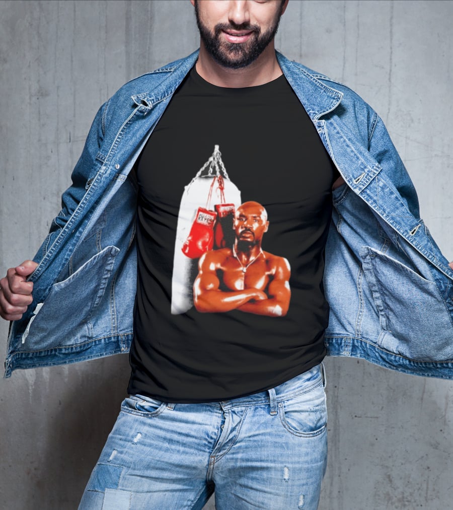 Marvelous Marvin Hagler With Cleto Reyes Boxing Gloves Iconic Champion T-Shirt