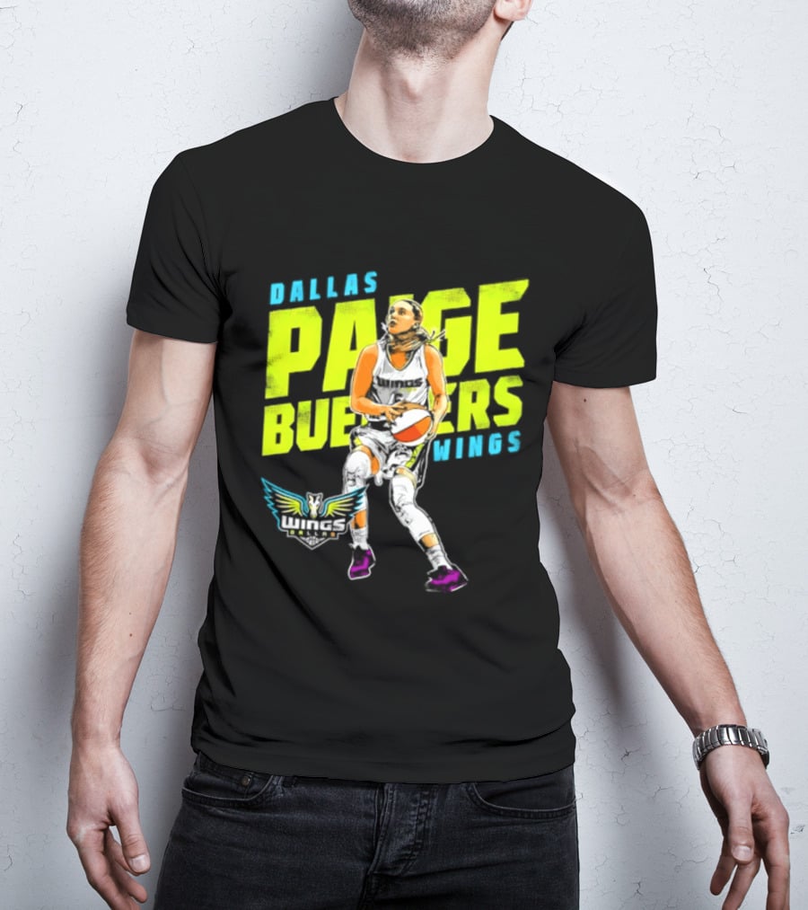 Dallas Wings Paige Bueckers WNBA Basketball Player T-Shirt