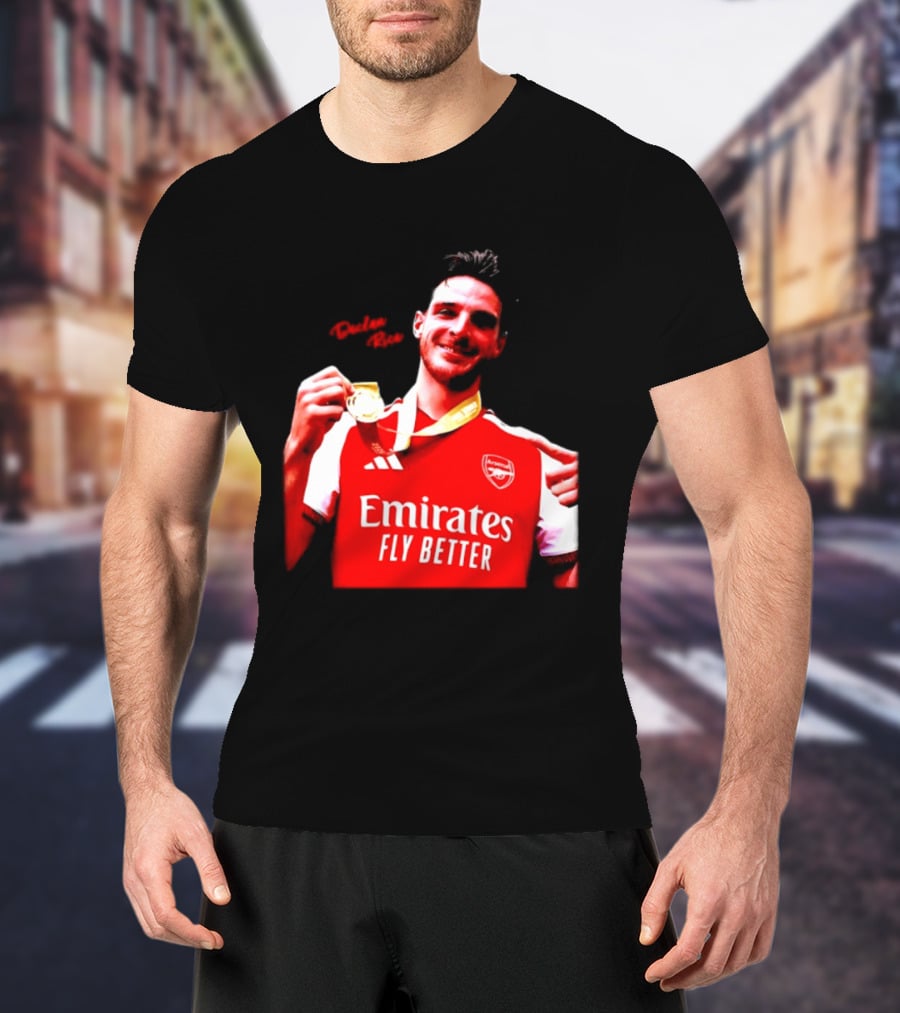 Declan Rice Arsenal Premier League Winner 2026 Emirates Fly Better T-Shirt