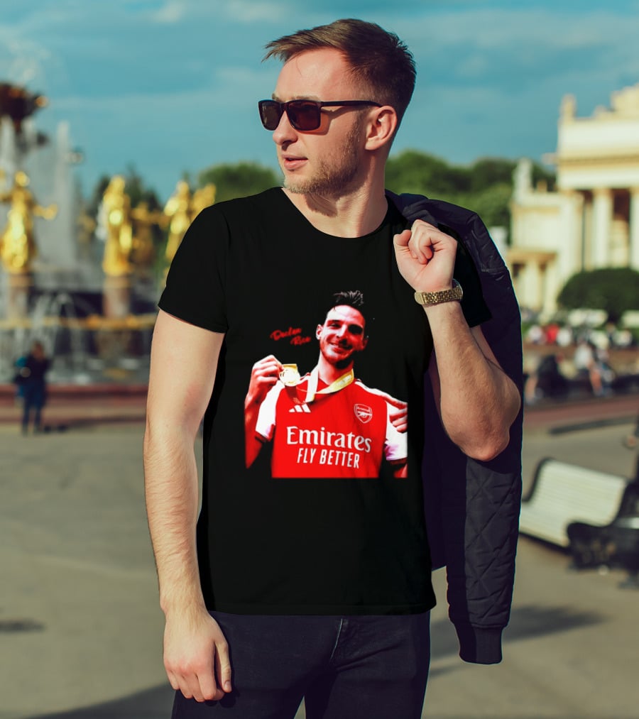 Declan Rice Arsenal Premier League Winner 2026 Emirates Fly Better T-Shirt