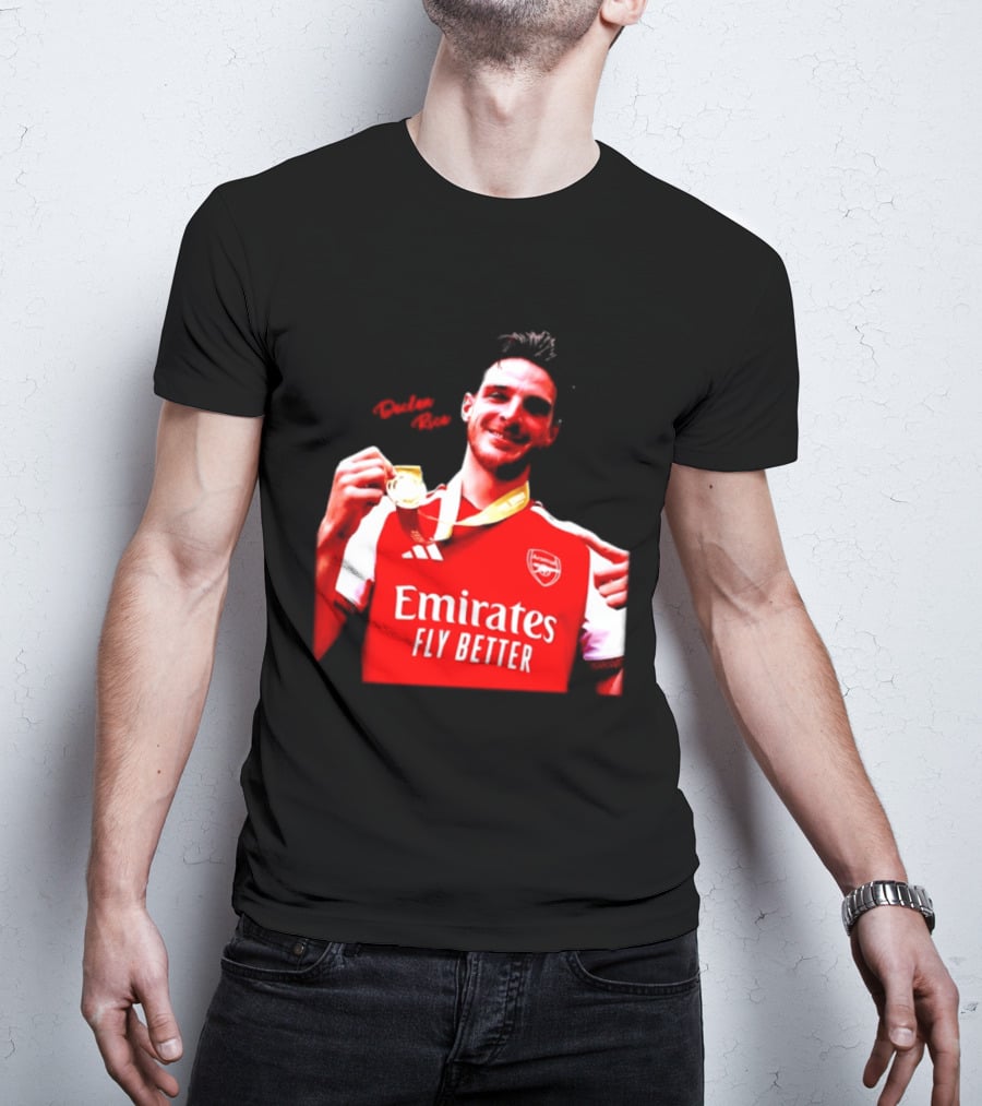 Declan Rice Arsenal Premier League Winner 2026 Emirates Fly Better T-Shirt