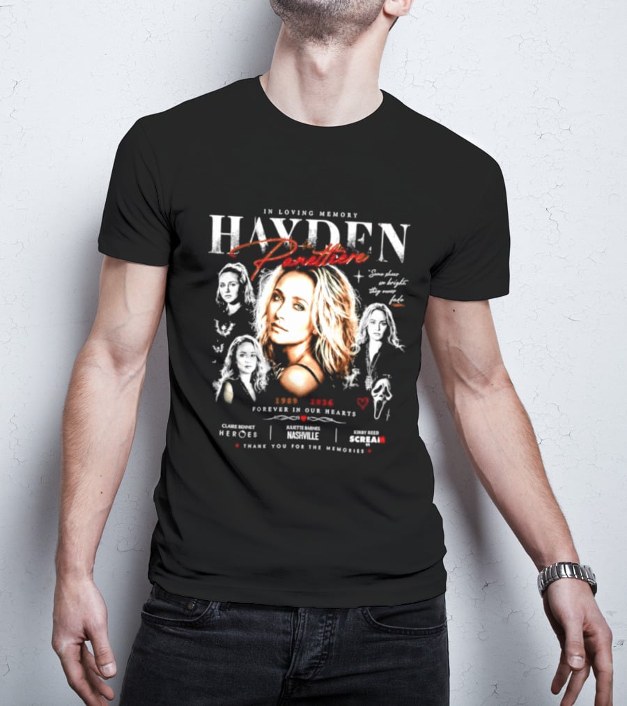 In Loving Memory Hayden 1989 2026 Forever In Our Hearts Heroes Thank You For The Memories T-Shirt