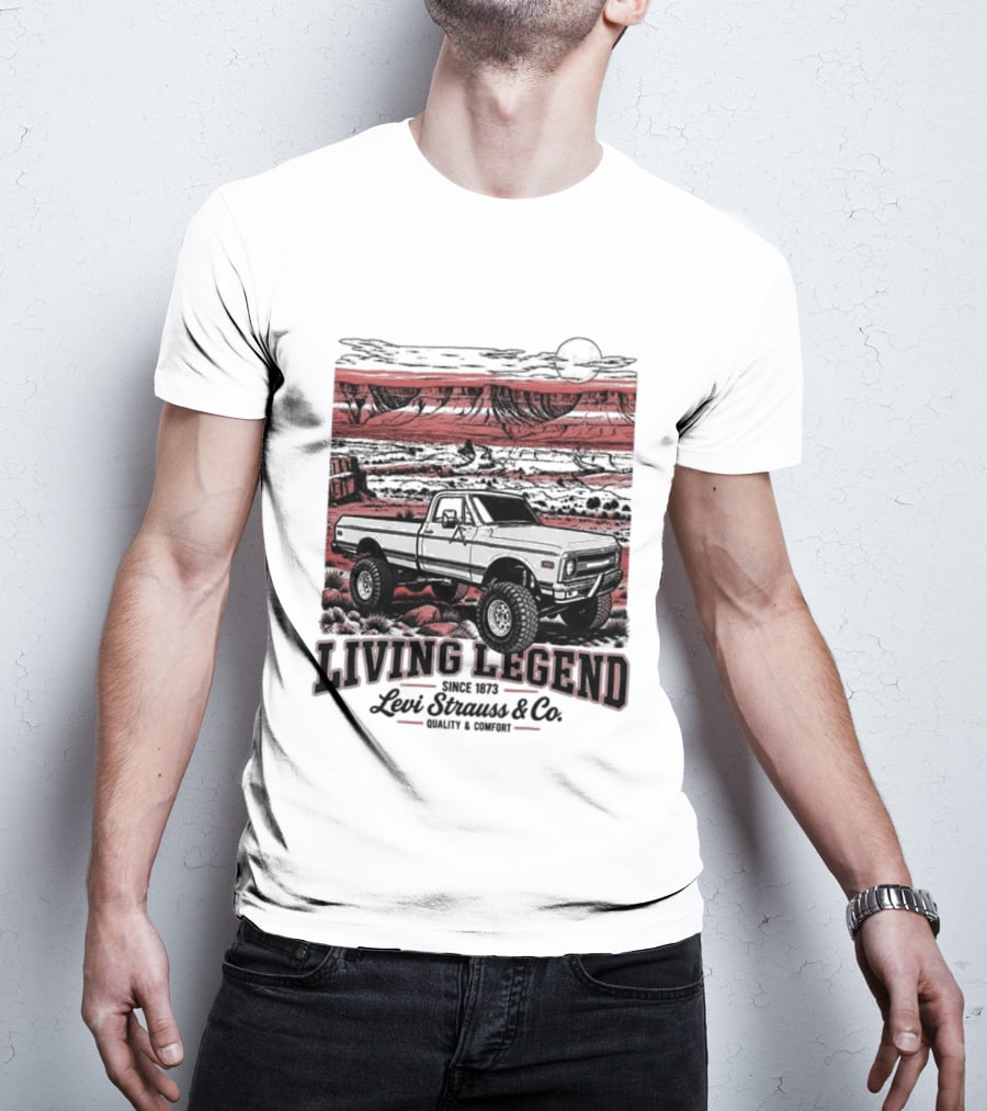 Living Legend Lewis Bros Motor Co Four Wheel Drive Trail Racing Adventure T-Shirt