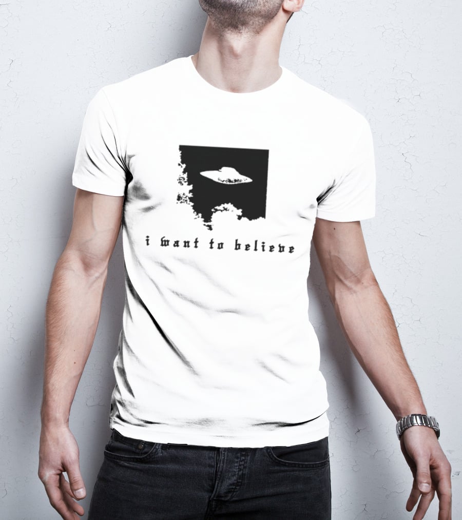 I Want To Believe UFO The X Files Alien T-Shirt