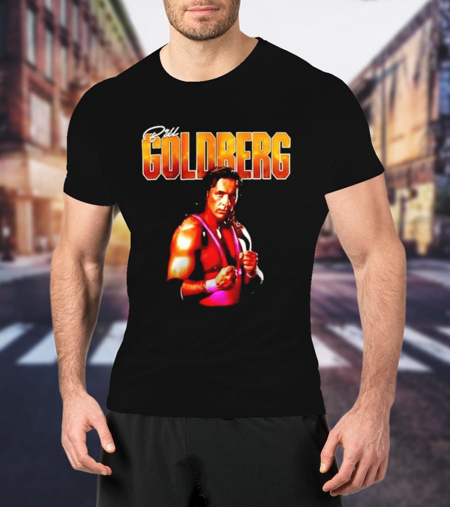 Bill Goldberg Bret Hart Portrait Wrestling Legends T-Shirt