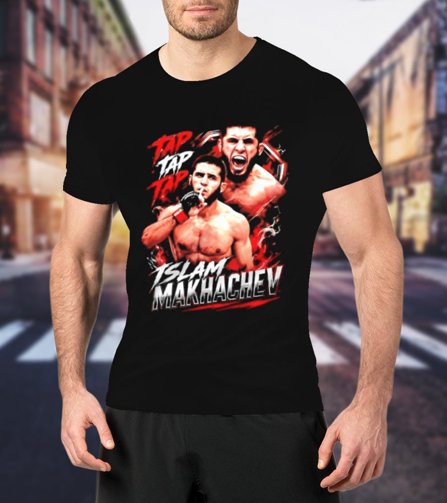 Islam Makhachev Tap Tap Tap UFC MMA Mixed Martial Arts Fighter T-Shirt