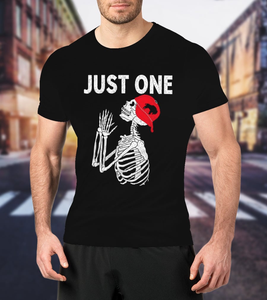 Buffalo Bills Just One Skeleton In Red Cap T-Shirt
